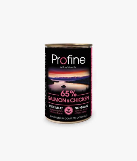 PROFINE lata de Salmon y Pollo-6x400gr