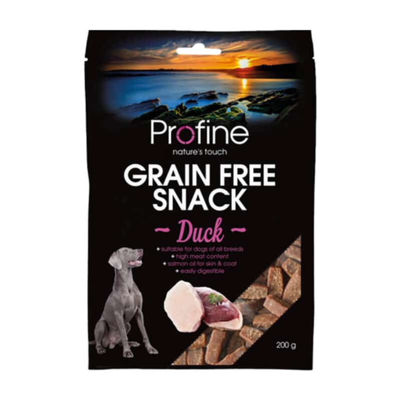 Snack Profine Grain Free de Pato con trozos sueltos del snack