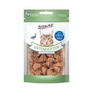 DOKAS Cat corazón de pato liofilizado 15 g, premios para gato