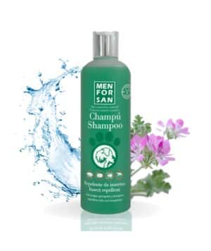 Champu repelente de insectos con citronela Menforsan para perros 300 ml