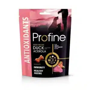 Pienso Profine 12 Bolsa de Profine Snack Antioxidants de pato con acerola para perros, 120 g