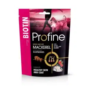 Pienso Profine 14 Bolsa de Profine Snack Biotin de caballa con frambuesa para perros, 120 g