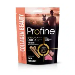 Pienso Profine 8 Bolsa de Profine Snack Collagen Beauty, sticks de pato con reishi para perros, 150 g