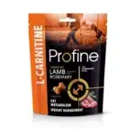 Bolsa de Profine Snack L-Carnitine de cordero con romero para perros, 100 g